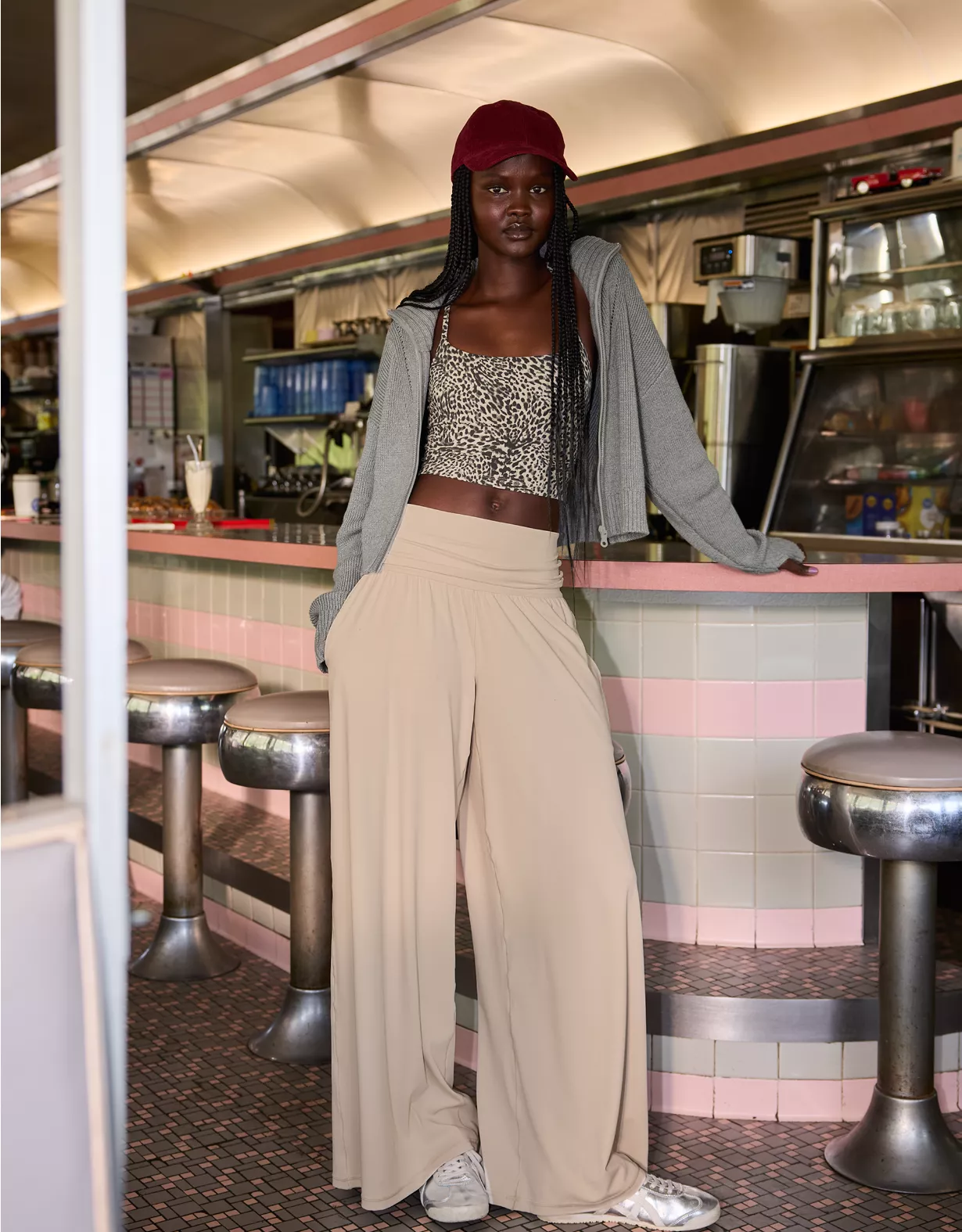 OFFLINE By Aerie Real Me Foldover Super Wide Leg Pant