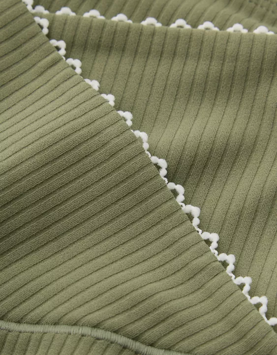 OFFLINE By Aerie Real Me XTRA Ribbed Picot Trim Crossover Legging - Image 7