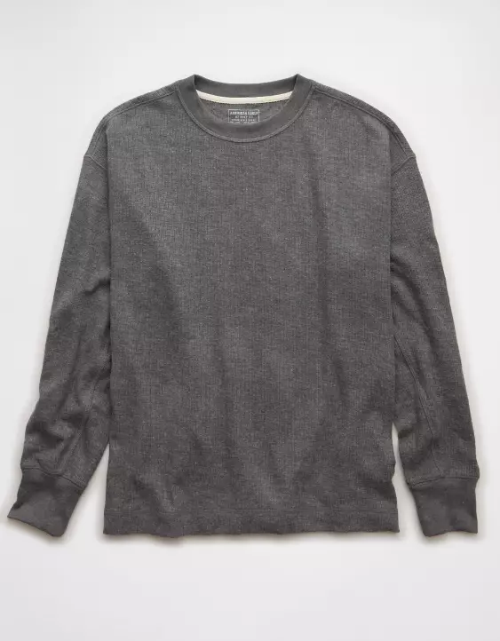 AE Boxy Washed Thermal Shirt - Image 3