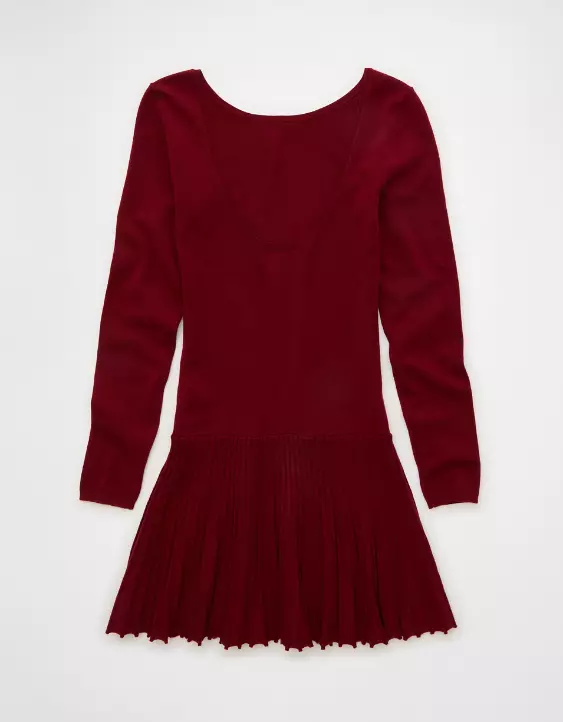AE Drop Waist Sweater Mini Dress - Image 4