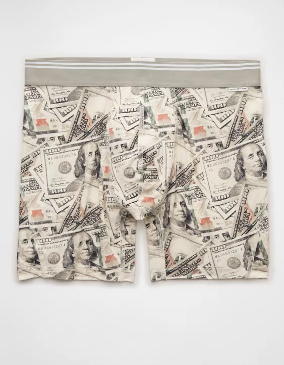 AEO Men's Dollar Bills 6" Ultra Soft Boxer Brief - Image 3