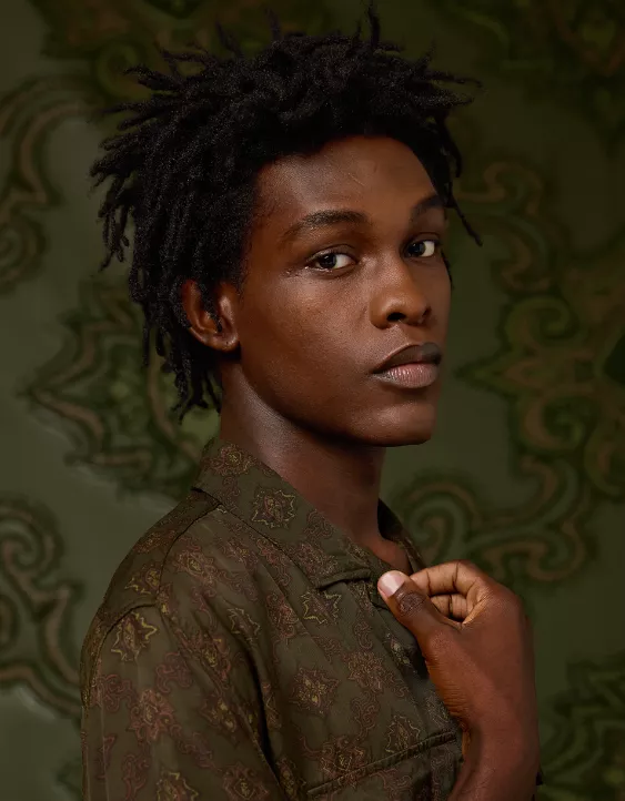 AE x Tru Kolors Short Sleeve Paisley Camp Shirt - Image 8