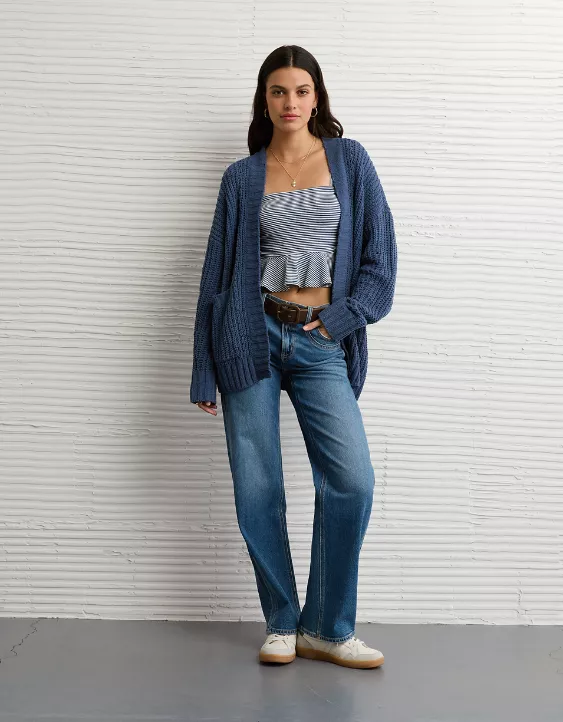 AE Chenille Cardigan Sweater - Image 5