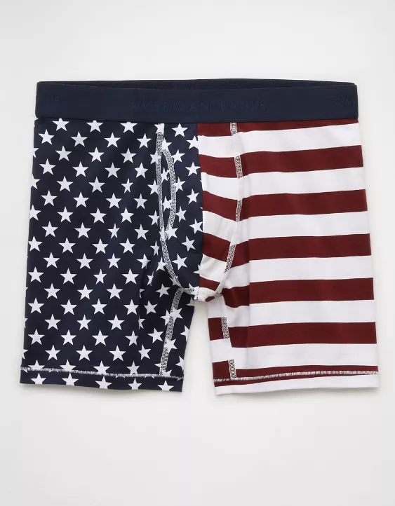 AEO Men's Stars & Stripes 6" Classic Boxer Brief - Image 3