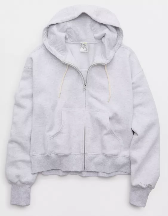 OFFLINE By Aerie Cloud Fleece Classic Full Zip Sweatshirt - Image 4