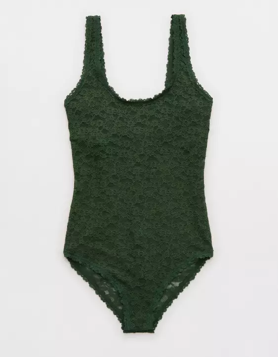 Show Off Vintage Lace Scoop Bodysuit - Image 3