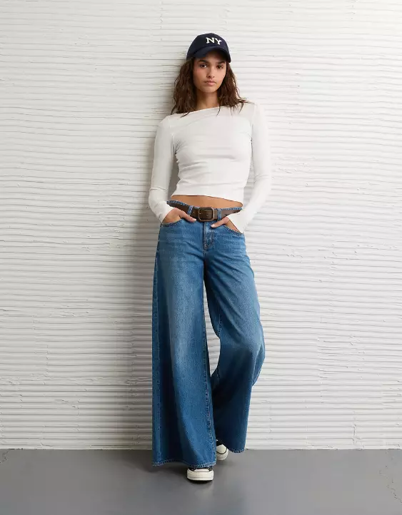 AE Long Sleeve Boatneck Baby Tee - Image 5