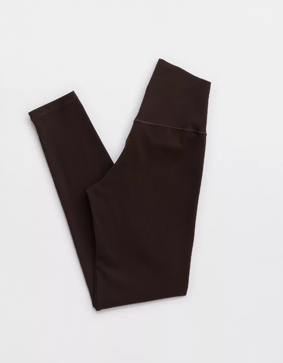 OFFLINE By Aerie Real Me XTRA High Waisted Ribbed Legging - Image 4