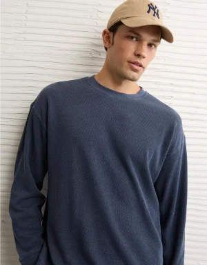 AE Boxy Washed Thermal Shirt