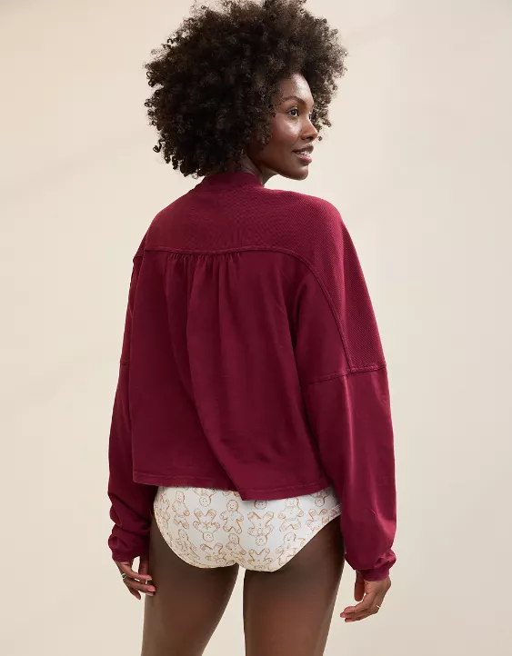 Aerie Cozy Mock-Neck T-Shirt - Image 2