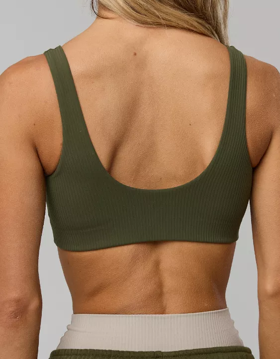 OFFLINE By Aerie Real Me XTRA Ribbed Classic Sports Bra - Image 2