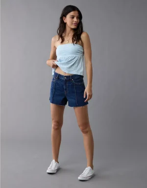 AE Strigid Super High-Waisted Relaxed Denim Short