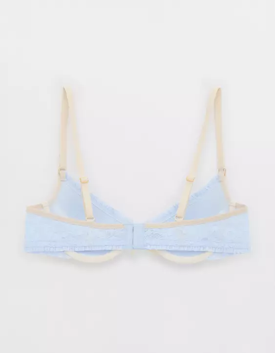 Show Off Vintage Lace Plunge Push Up Bra - Image 4