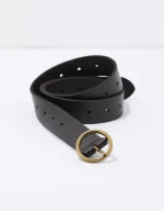 AE Oval Buckle Leather Belt