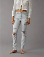 AE Strigid Ripped Mom Jean