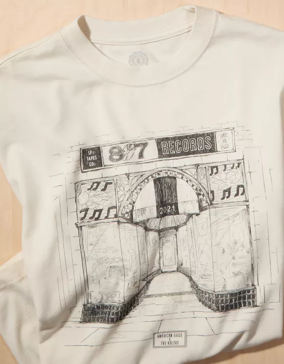 AE x Tru Kolors 87 Records Graphic T-Shirt - Image 6