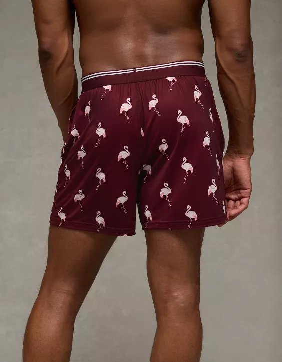 AEO Men's Flamingos Ultra Soft Pocket Boxer Short - Image 2
