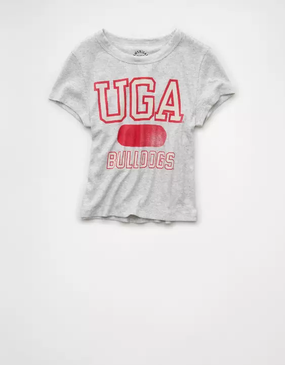 AE Georgia Bulldogs Graphic Cropped Baby Tee - Image 3