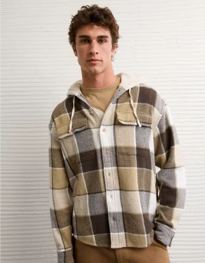 AE Hooded Flannel Shirt