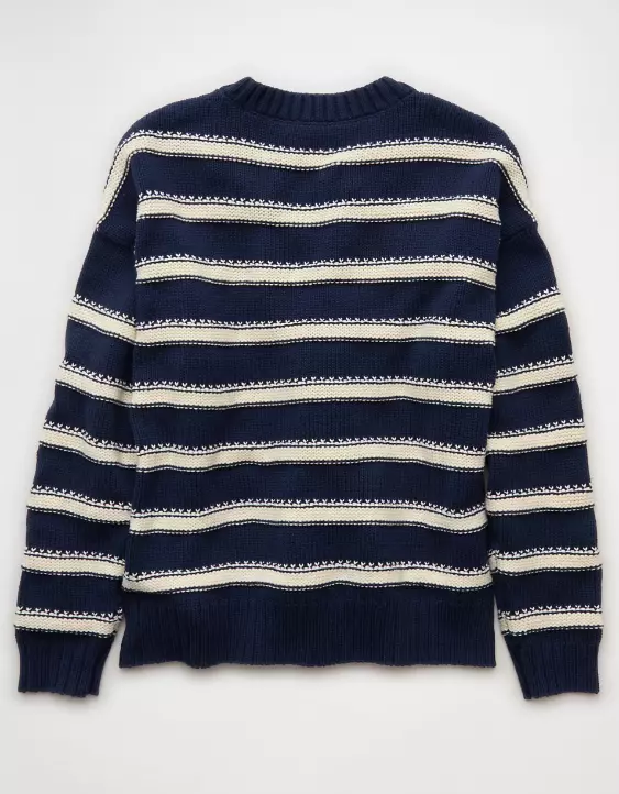 AE Striped Crew Neck Sweater - Image 4