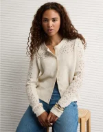 AE Knit Lace Cardigan