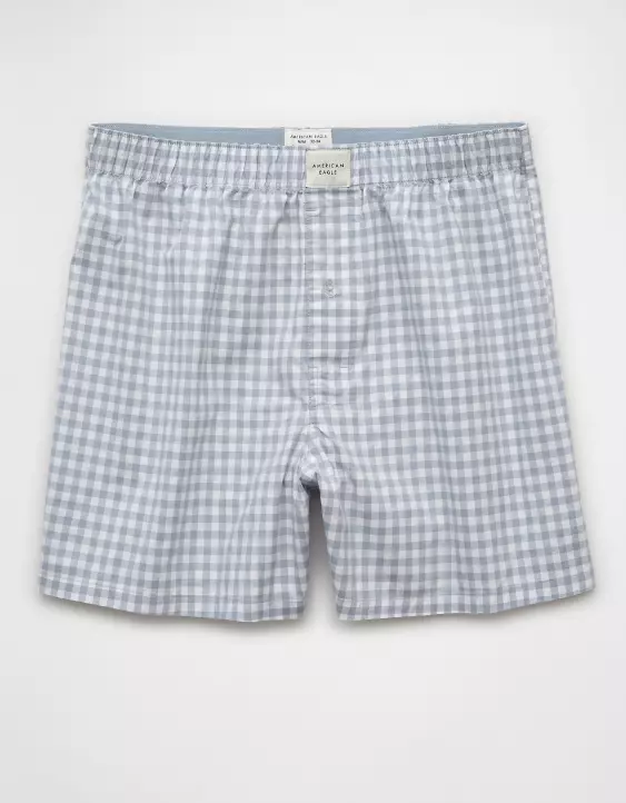 AEO Men's Plaid Stretch Boxer Short - Image 3