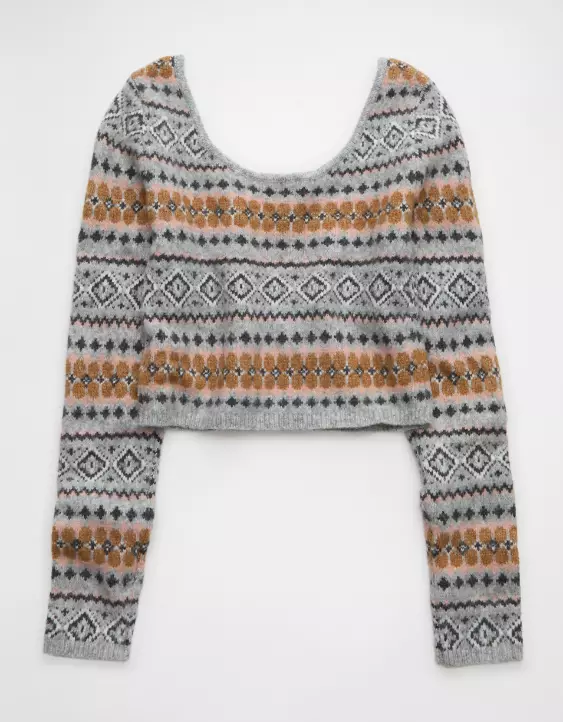 AE Whoa So Soft Cropped Scoop Neck Sweater - Image 4