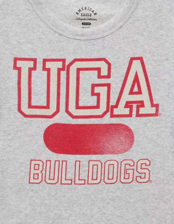AE Georgia Bulldogs Graphic Cropped Baby Tee - Image 6