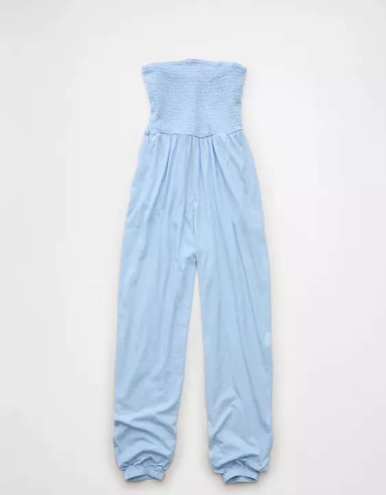 AE Sunchaser Knit Smocked Tube Jumpsuit - Image 3