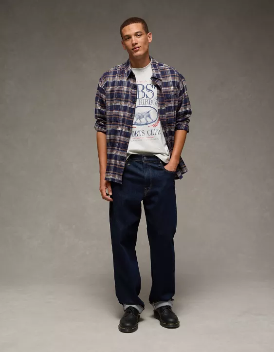 AE Boxy Pabst Blue Ribbon Graphic T-Shirt - Image 5