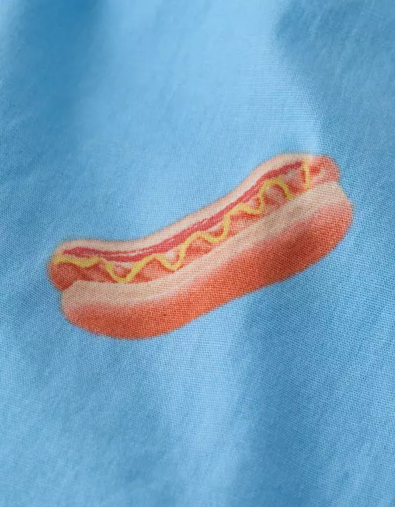 AEO Men's Hot Dogs Poplin Boxer Short - Image 5