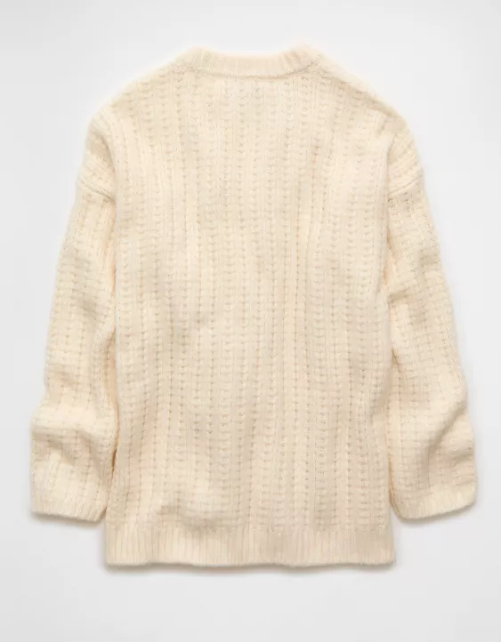 AE Oversized Waffle Sweater - Image 4
