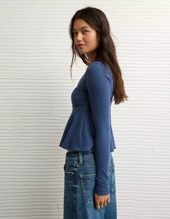 AE Long Sleeve Babydoll Top - Image 8