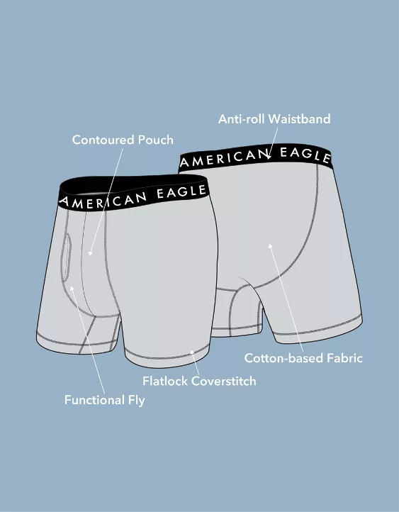 AEO Men's 6" Classic Boxer Brief 5-Pack - Image 3