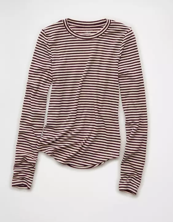 AE Long Sleeve Cozy Crew Neck T-Shirt - Image 3