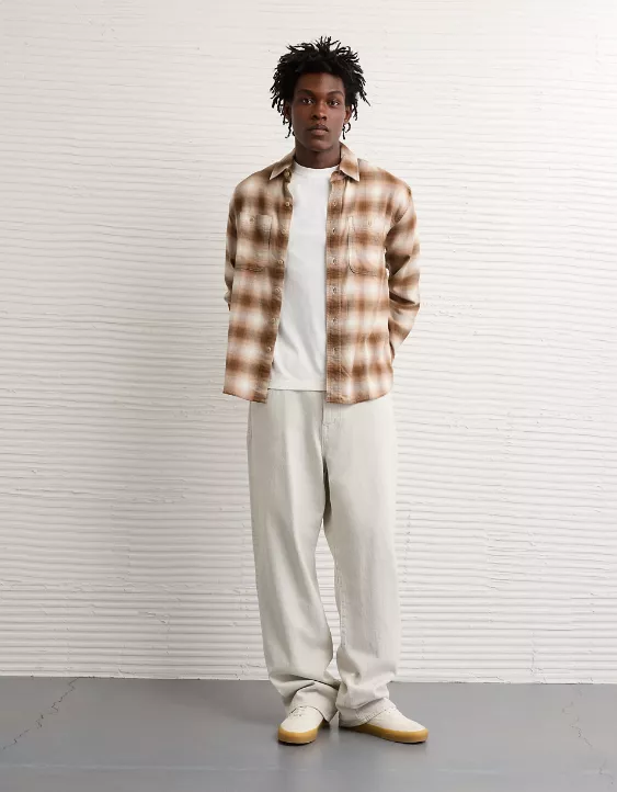 AE Relaxed Fit Everyday Flannel Shirt - Image 5