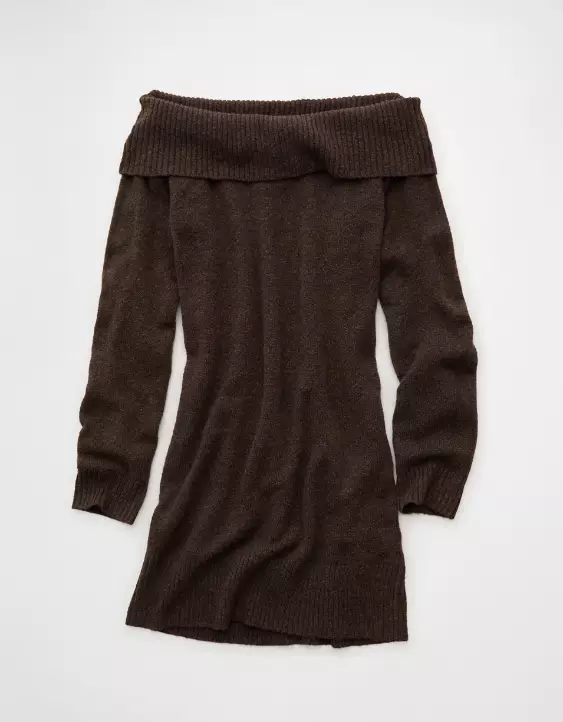 AE Off-the-Shoulder Sweater Mini Dress - Image 3