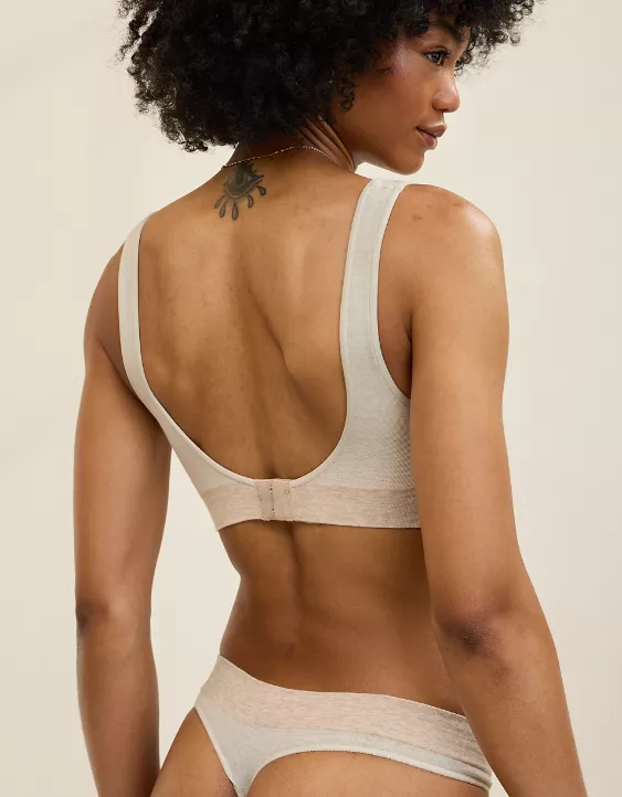 Superchill Seamless Padded Plunge Bralette - Image 2