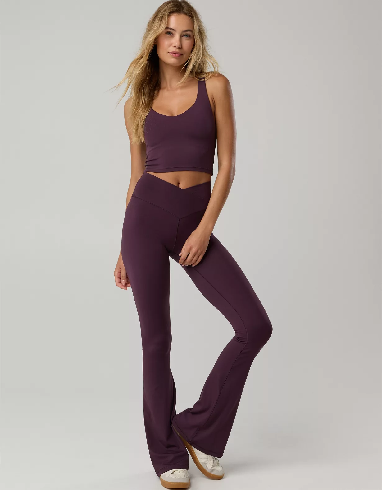 OFFLINE By Aerie Real Me High Waisted Crossover Flare Legging