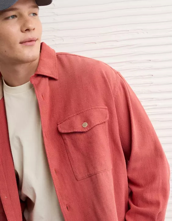 AE Boxy Flannel Shirt - Image 7