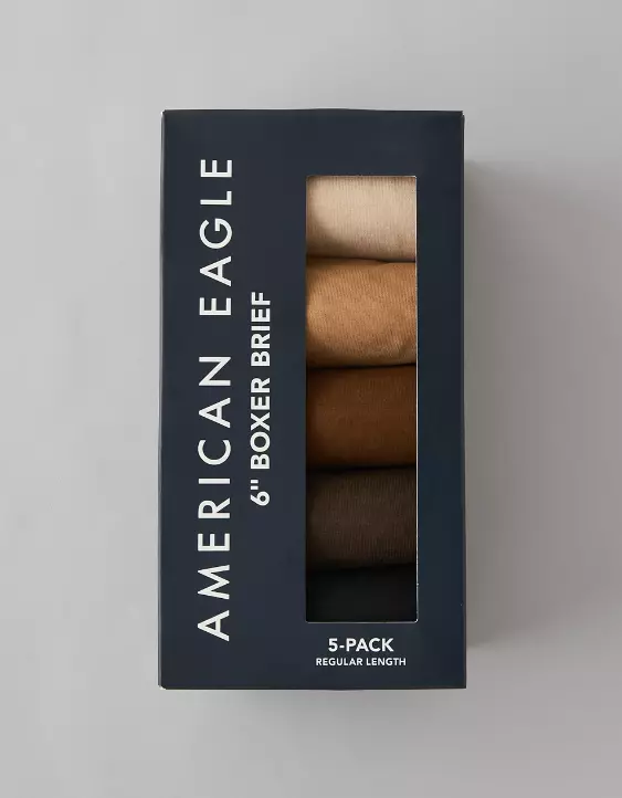 AEO Men's 6" Classic Boxer Brief 5-Pack - Image 2