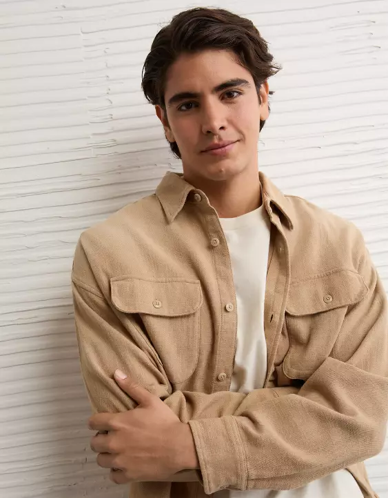 AE Boxy Flannel Shirt - Image 6