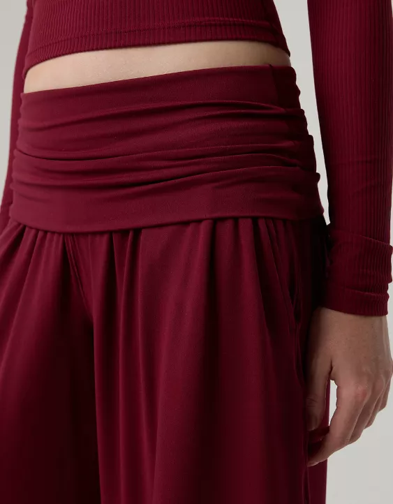 OFFLINE By Aerie Real Me Foldover Super Wide Leg Pant - Image 7