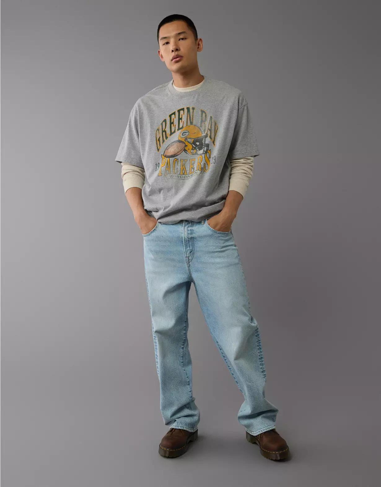 NFL Boxy Green Bay Packers Graphic T-Shirt