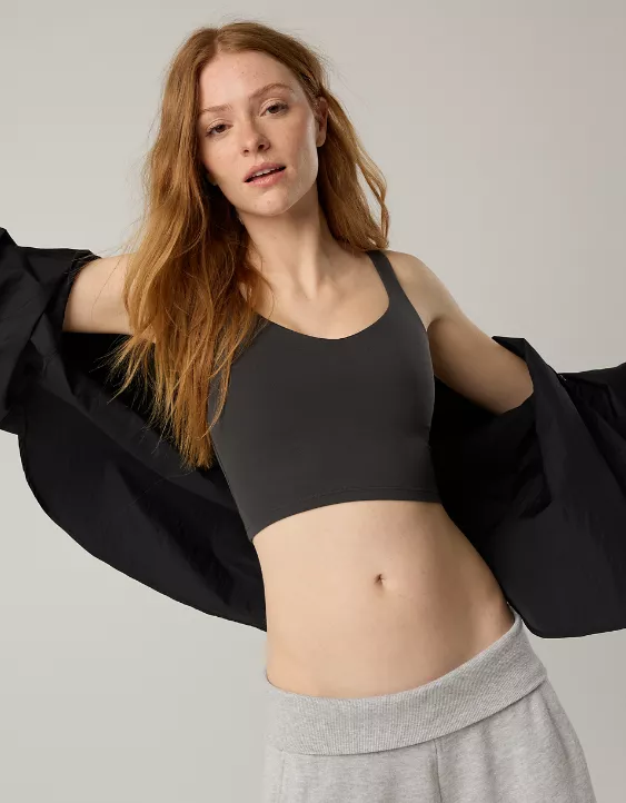 OFFLINE By Aerie Real Me Low Key Longline Sports Bra - Image 2