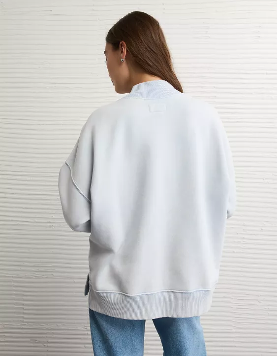 AE Everyday Luxe Mock Neck Sweatshirt - Image 2