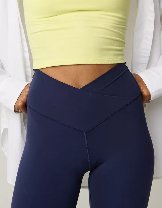 OFFLINE By Aerie Real Me High Waisted Crossover Flare Legging - Image 5