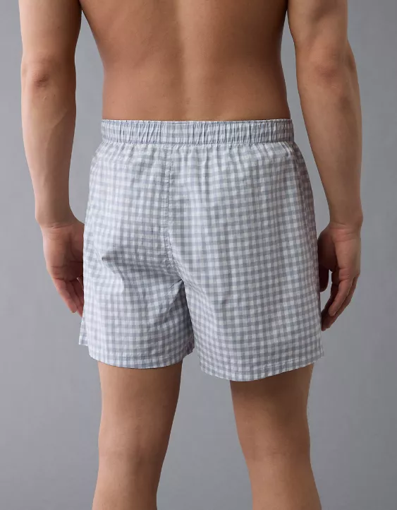 AEO Men's Plaid Stretch Boxer Short - Image 2