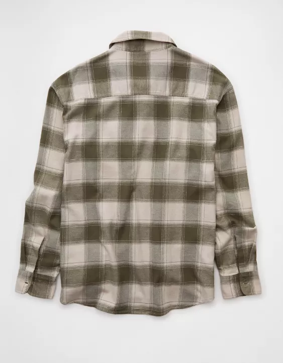 AE Relaxed Everyday Flannel Shirt - Image 4