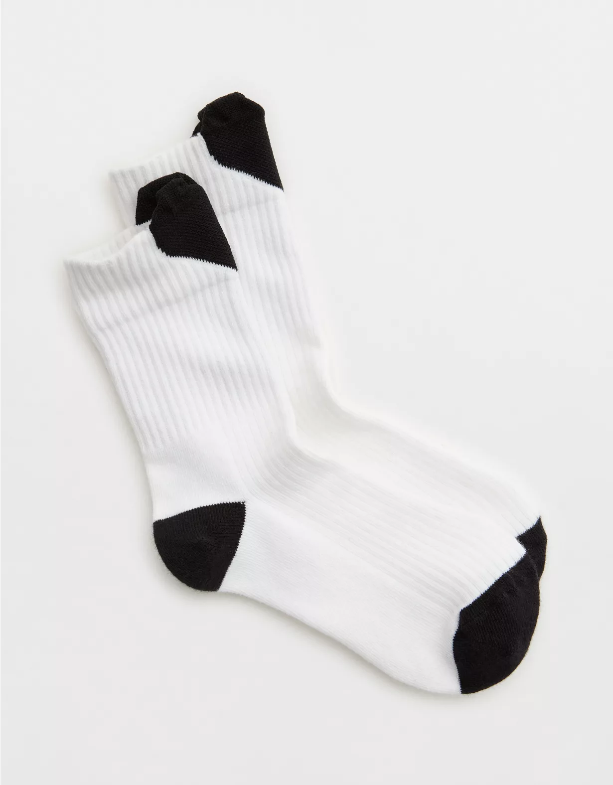Aerie Ribbed Cotton Crew Socks - Image 2